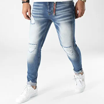1709 Jeans skinny in denim blu