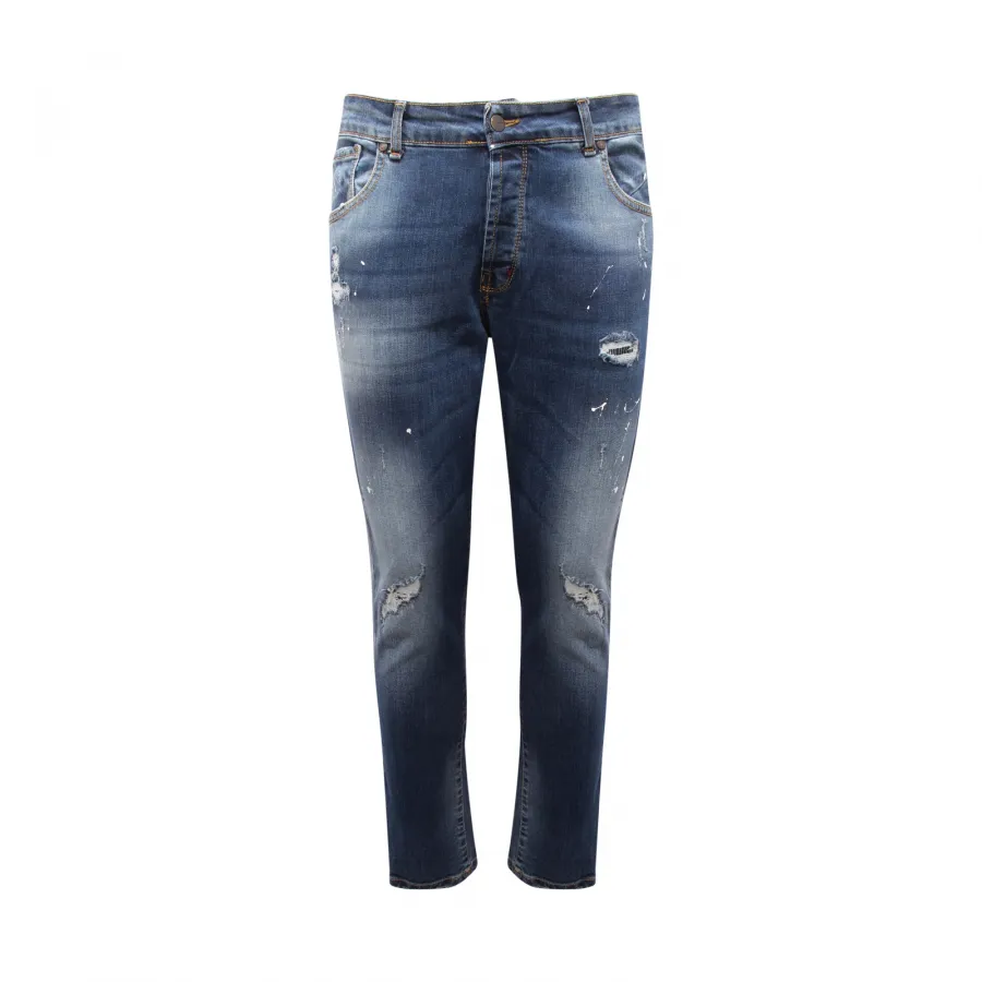 7539AU JEANS UOMO OVER-D SHANGAI SLIM DISTRESSED MAN TROUSERS