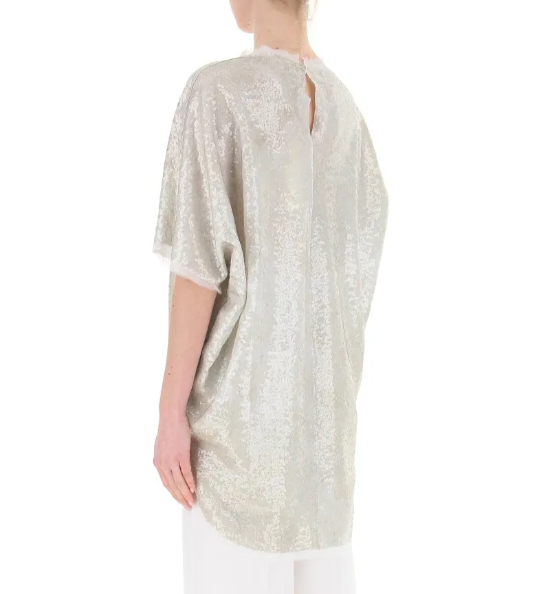 Blusa in paillettes