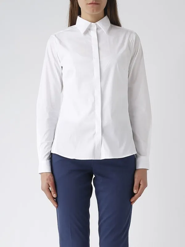 Camicia donna Fay in cotone slim-fit Bianco