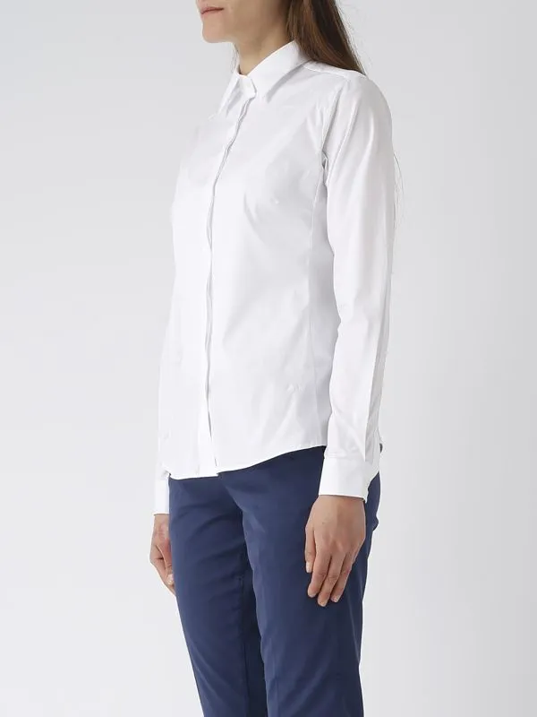 Camicia donna Fay in cotone slim-fit Bianco