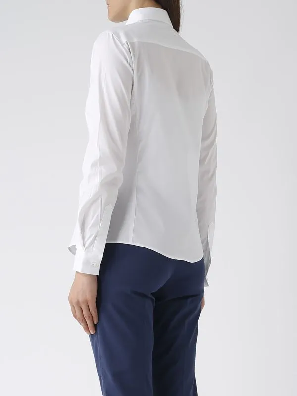 Camicia donna Fay in cotone slim-fit Bianco