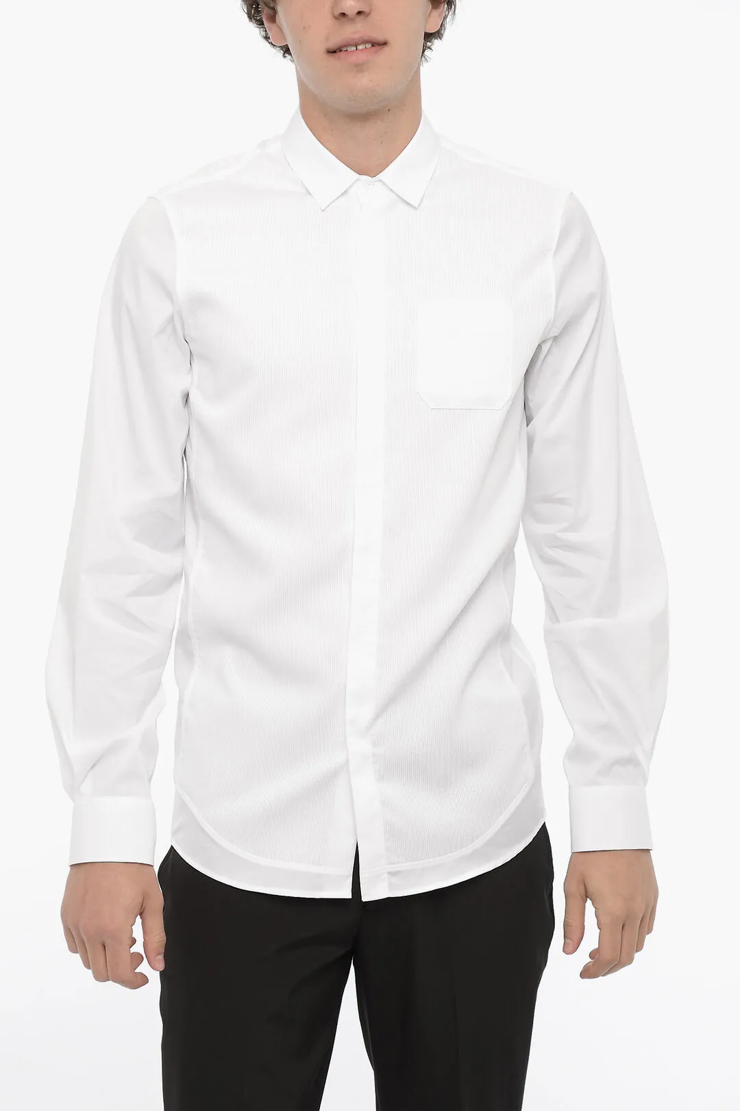 Camicia Fitted Slim Fit con Taschino