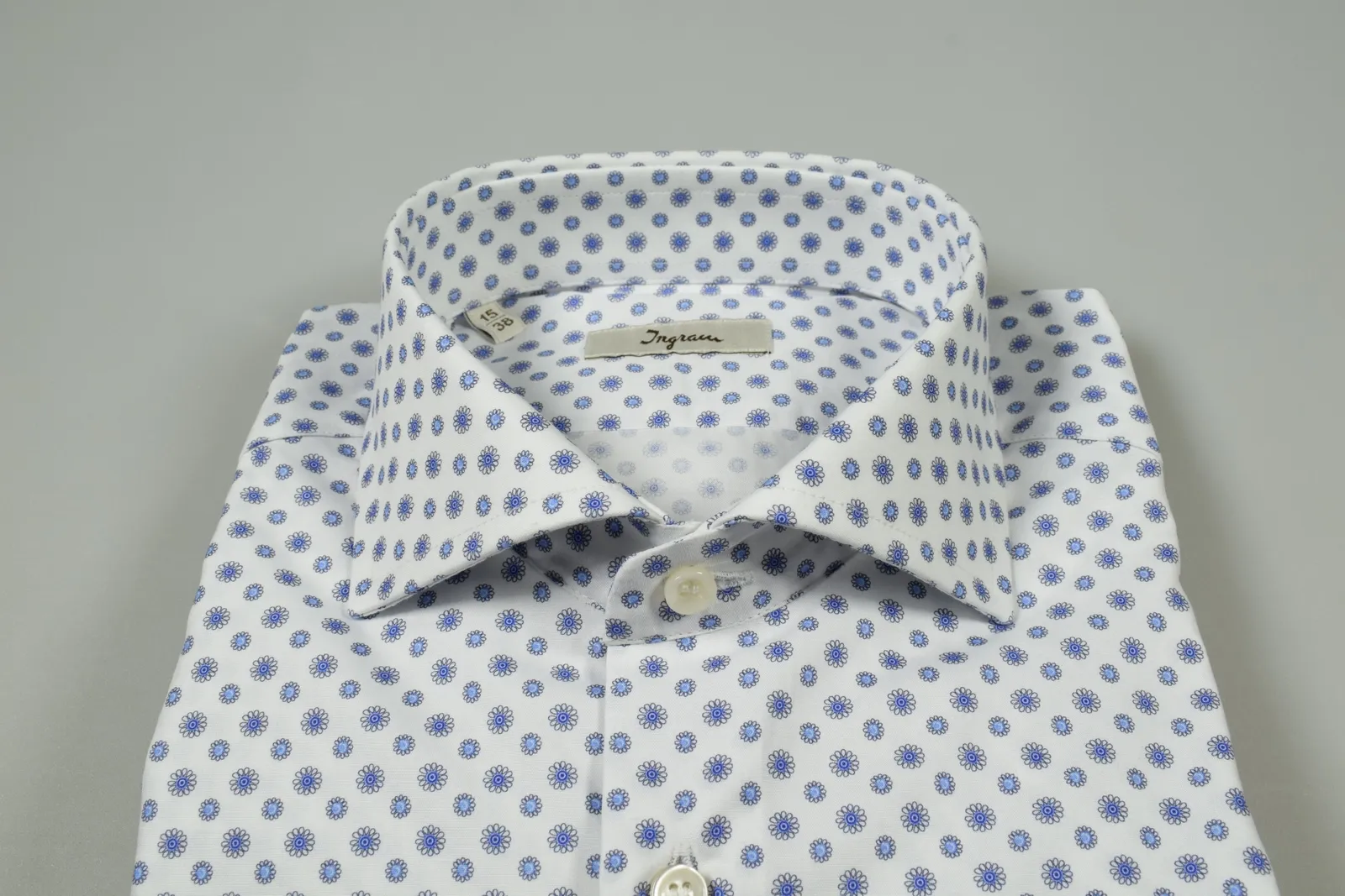 Camicia slim fit ingram cotone con fantasia stampata