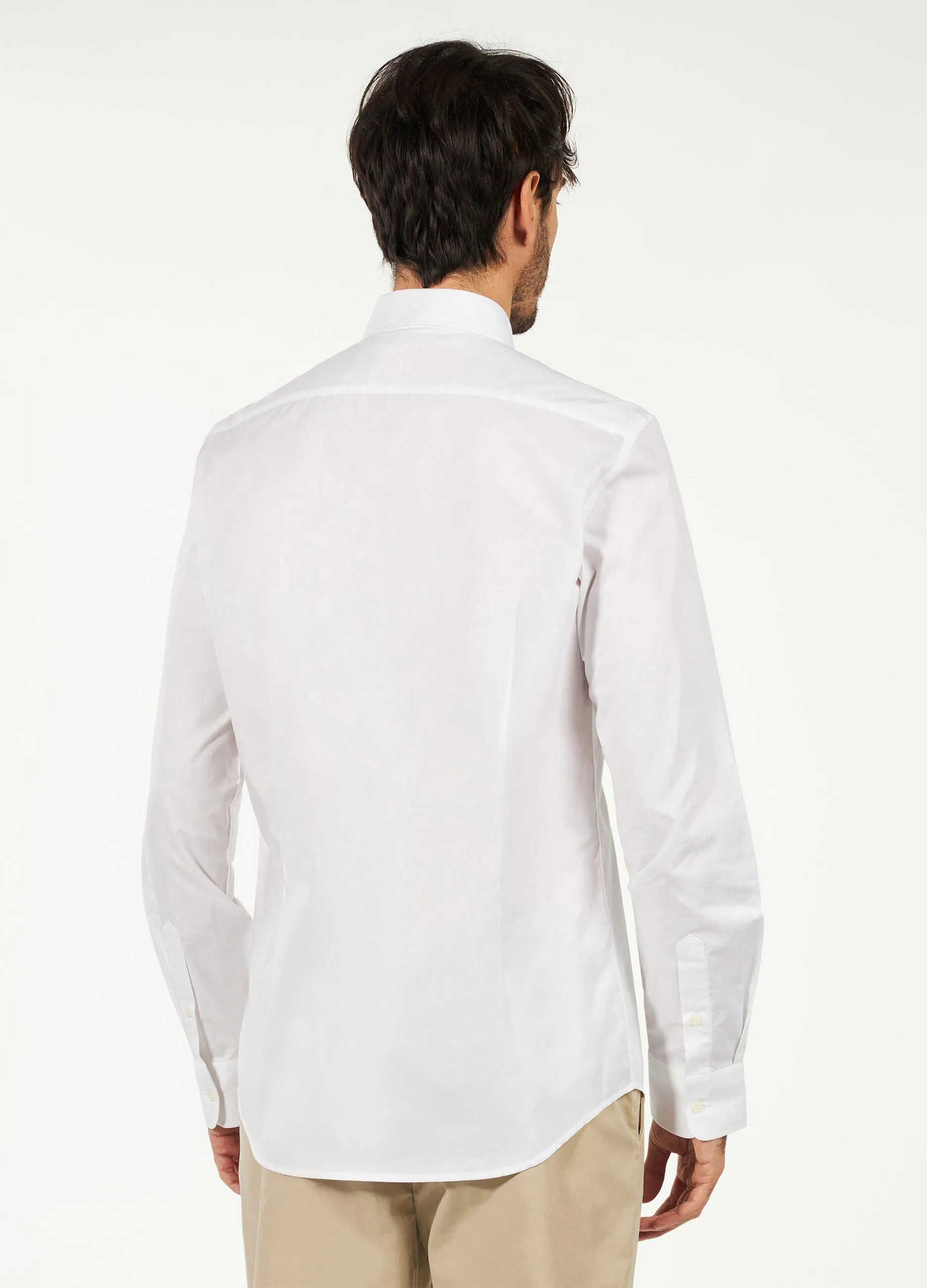 Camicia slim Rumford in puro cotone operato