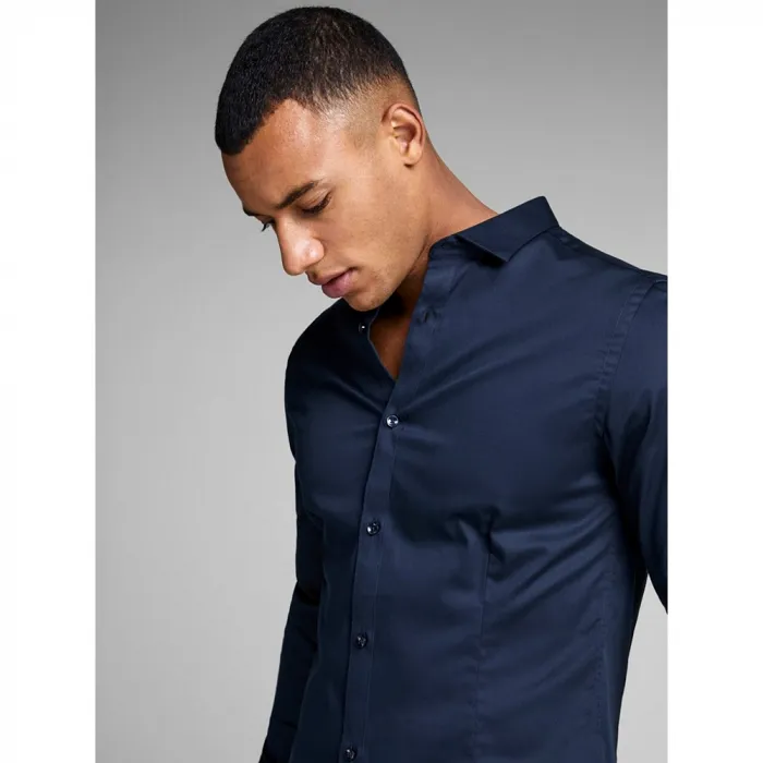 Camicia super slim fit Jack & Jones navy