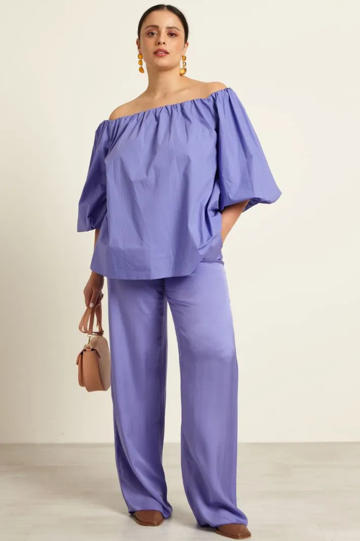 Casacca con scollo off-shoulders