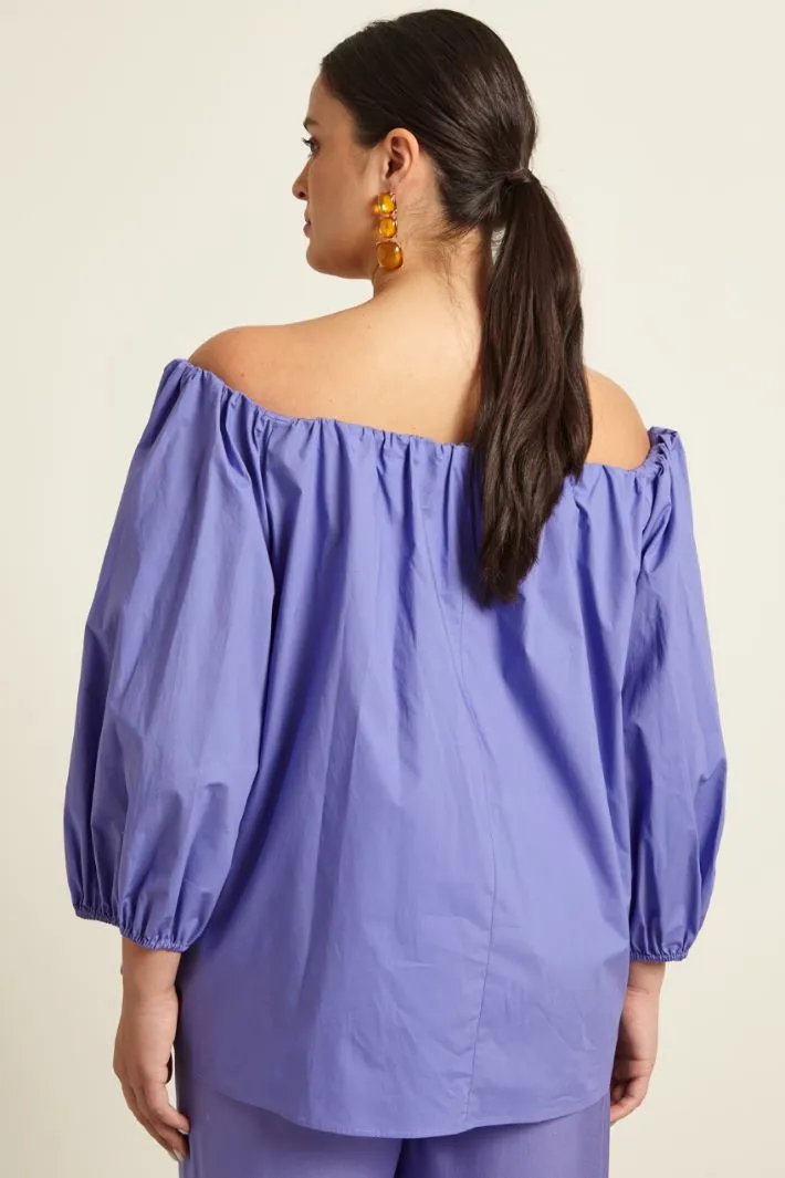 Casacca con scollo off-shoulders