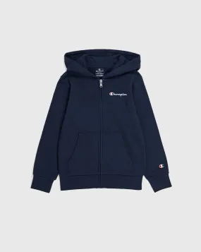 Champion Felpa Con Cappuccio Full-Zip Blu Bambino