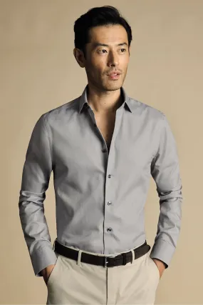 Charles Tyrwhitt - Camicia in twill no stiro con Vestibilità attillata / Slim stampata