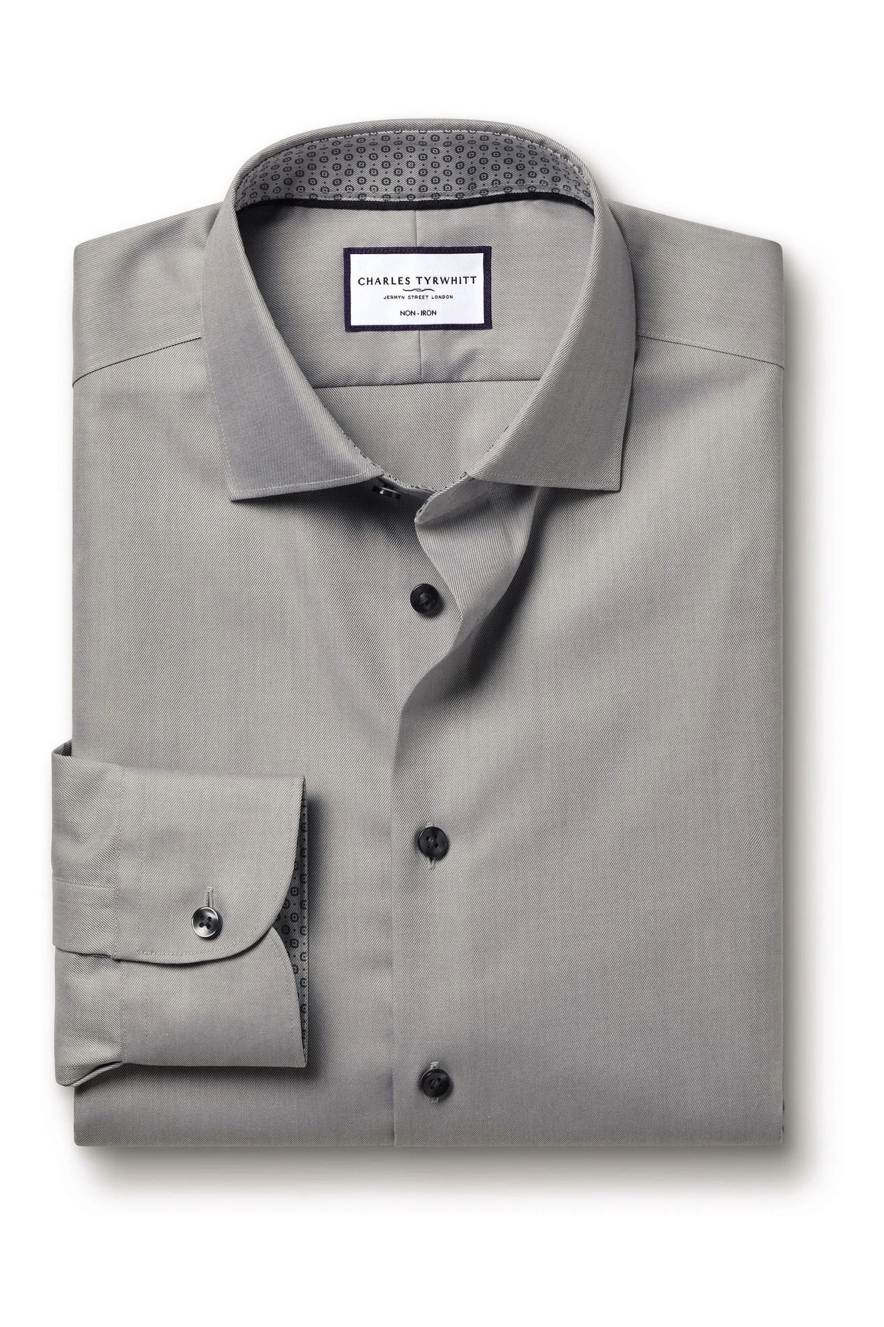 Charles Tyrwhitt - Camicia in twill no stiro con Vestibilità attillata / Slim stampata