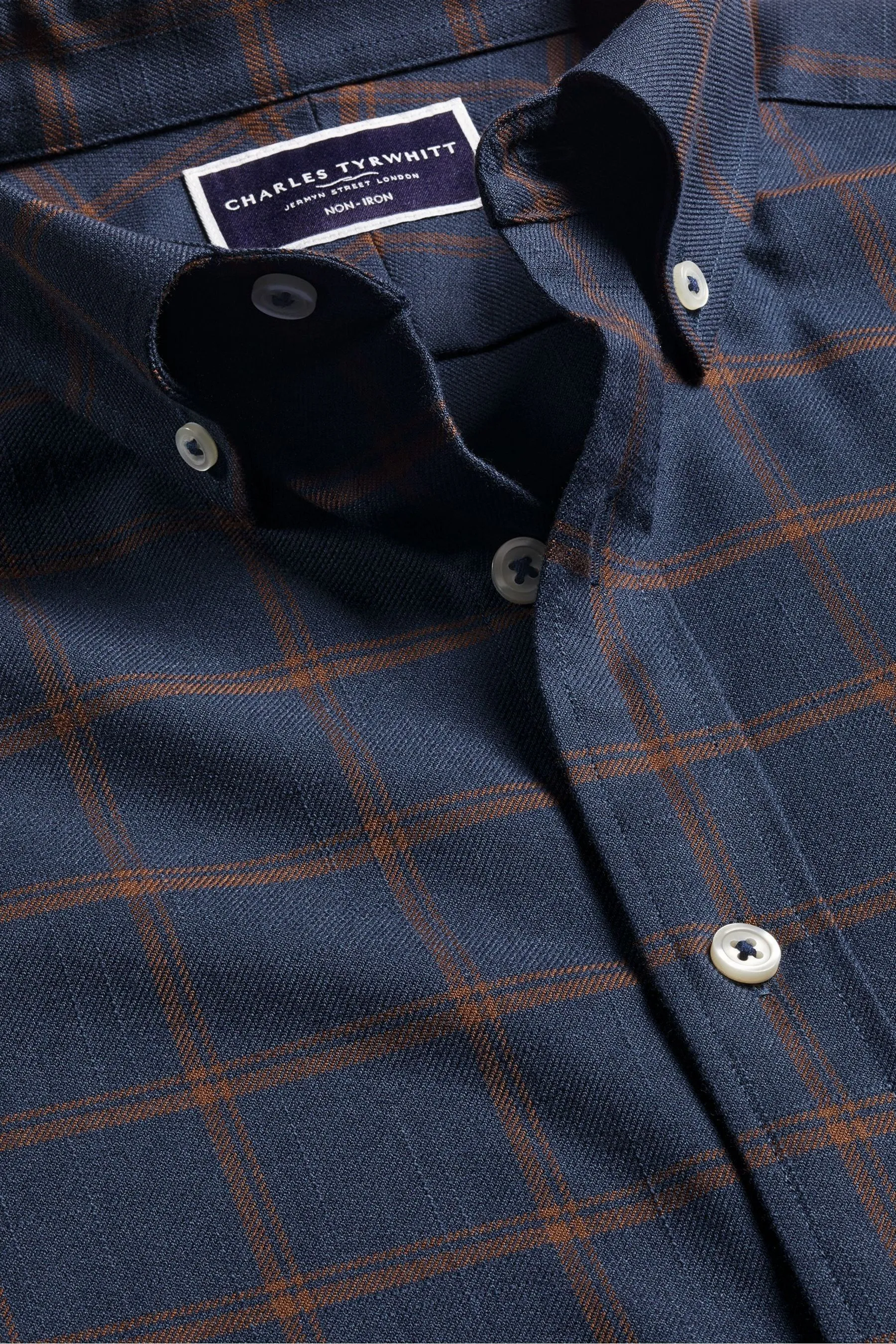 Charles Tyrwhitt - Camicia Vestibilità attillata / Slim in A quadri twill multi