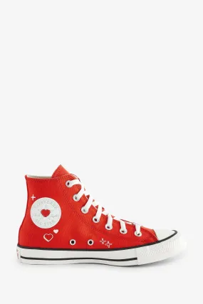 Converse - Chuck Taylor - Scarpe da ginnastica con cuore