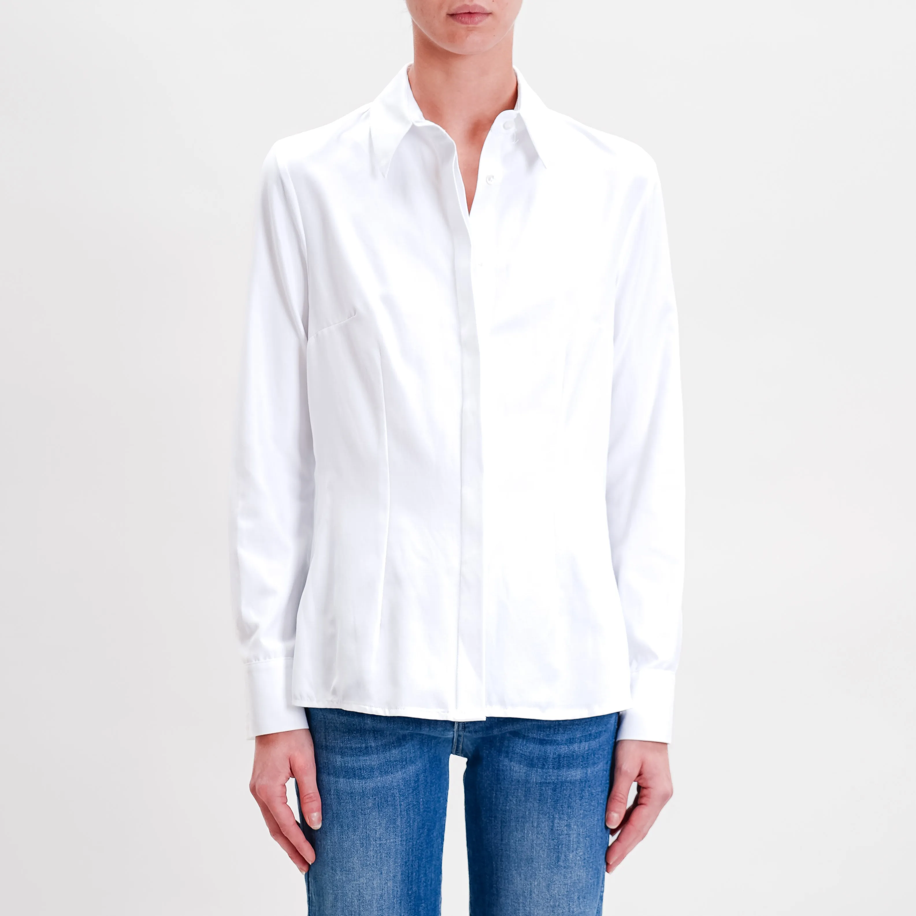 Dixie-Camicia slim fit - bianco