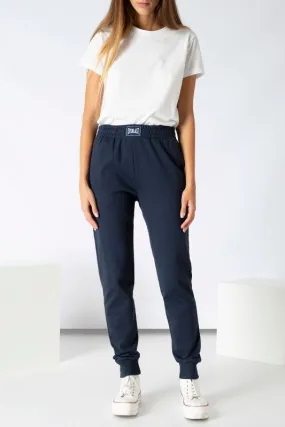 EVERLAST PANTALONE IN FELPA STRETCH CON POLSINI AL FONDO Navy Donna