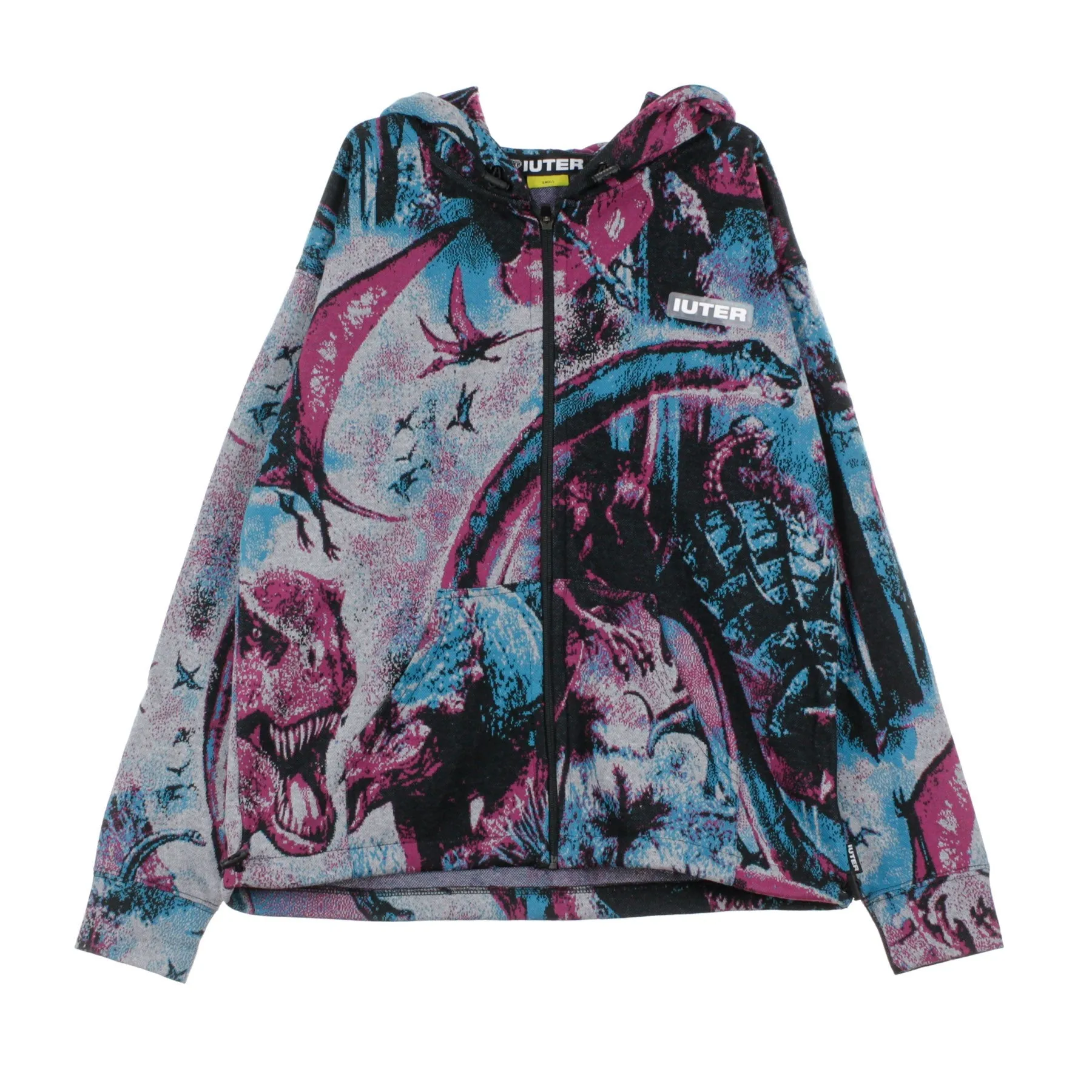 Felpa Cappuccio Zip Uomo Dinodream Zip Hoodie Fuchsia