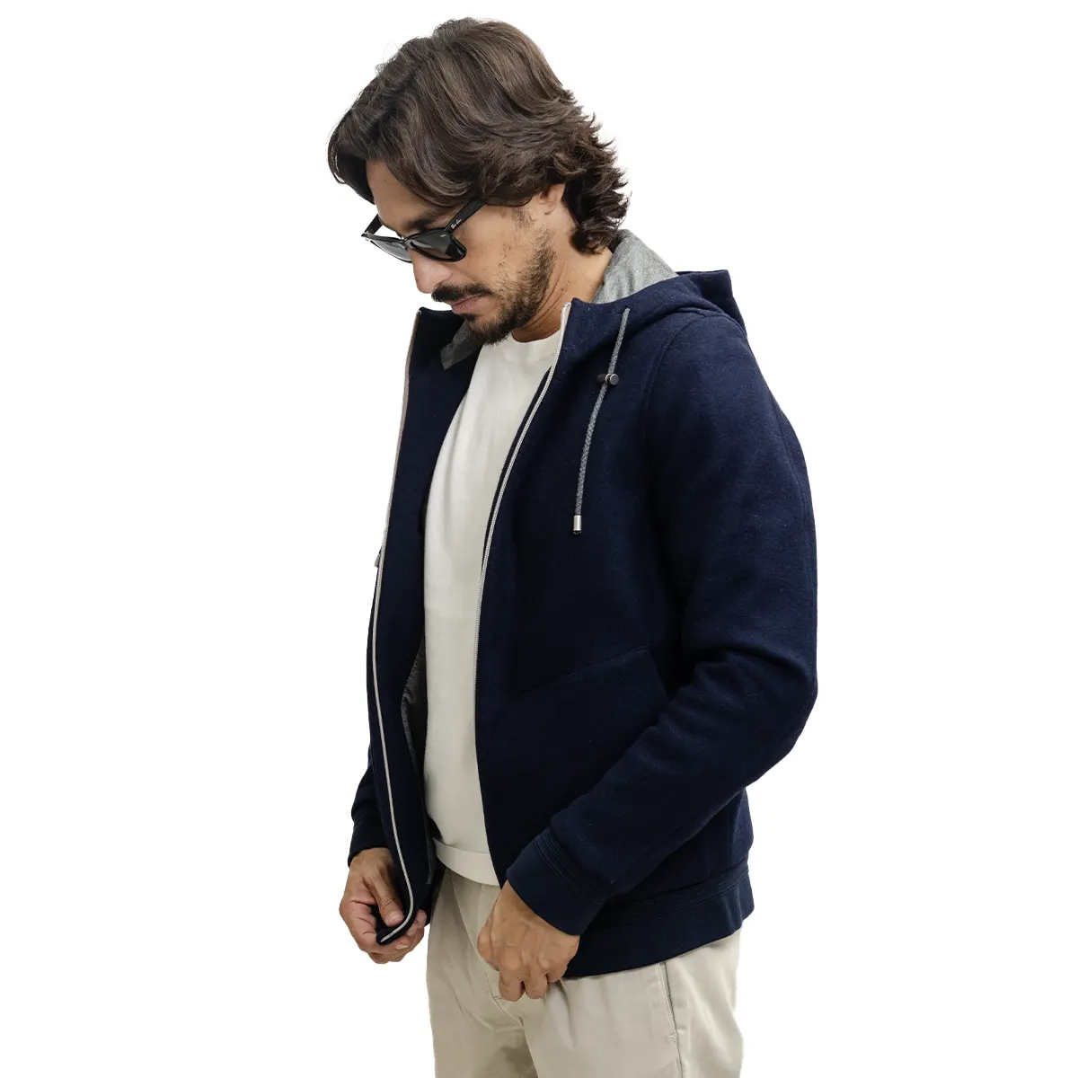 Felpa LBM con zip e cappuccio
