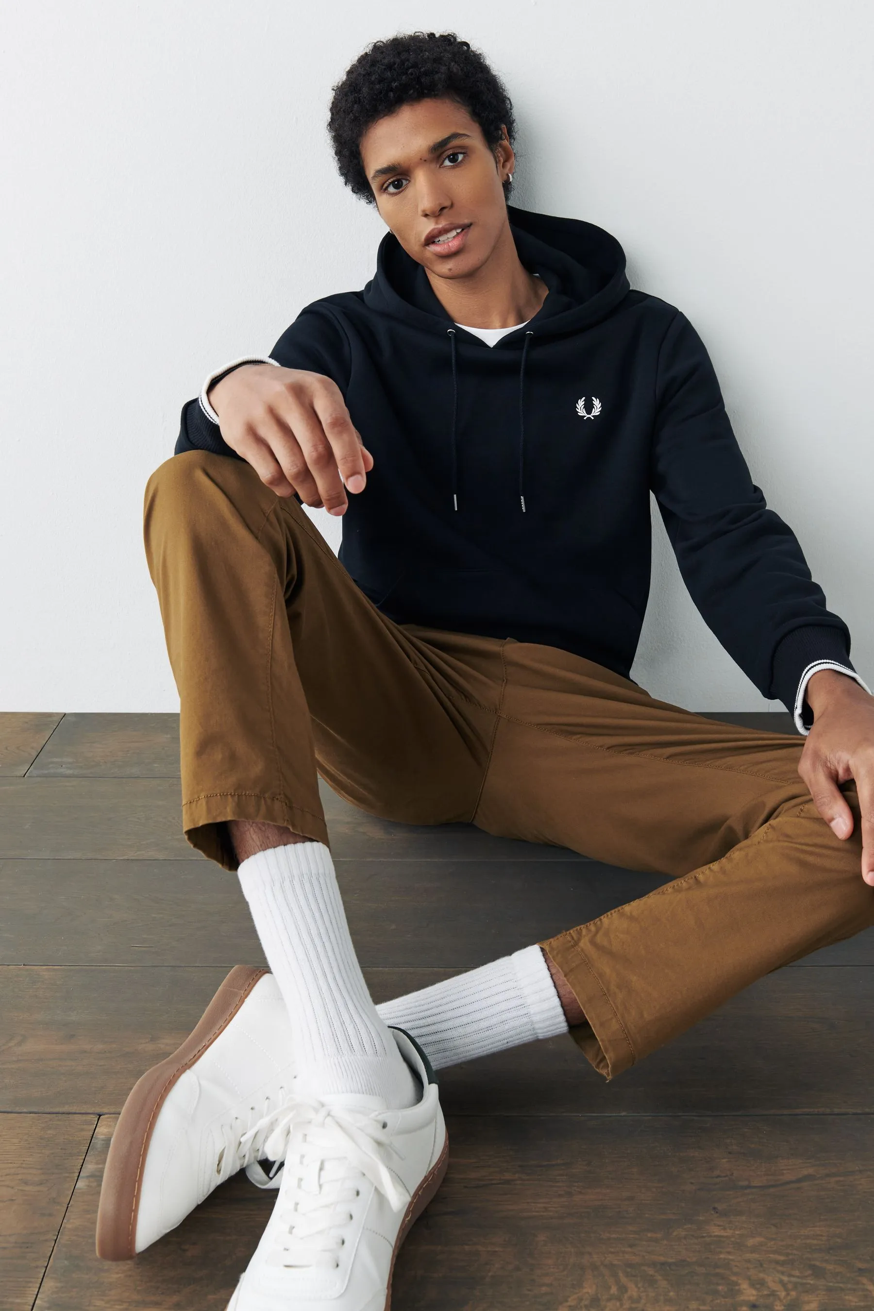 Fred Perry - Felpa con cappuccio e profili