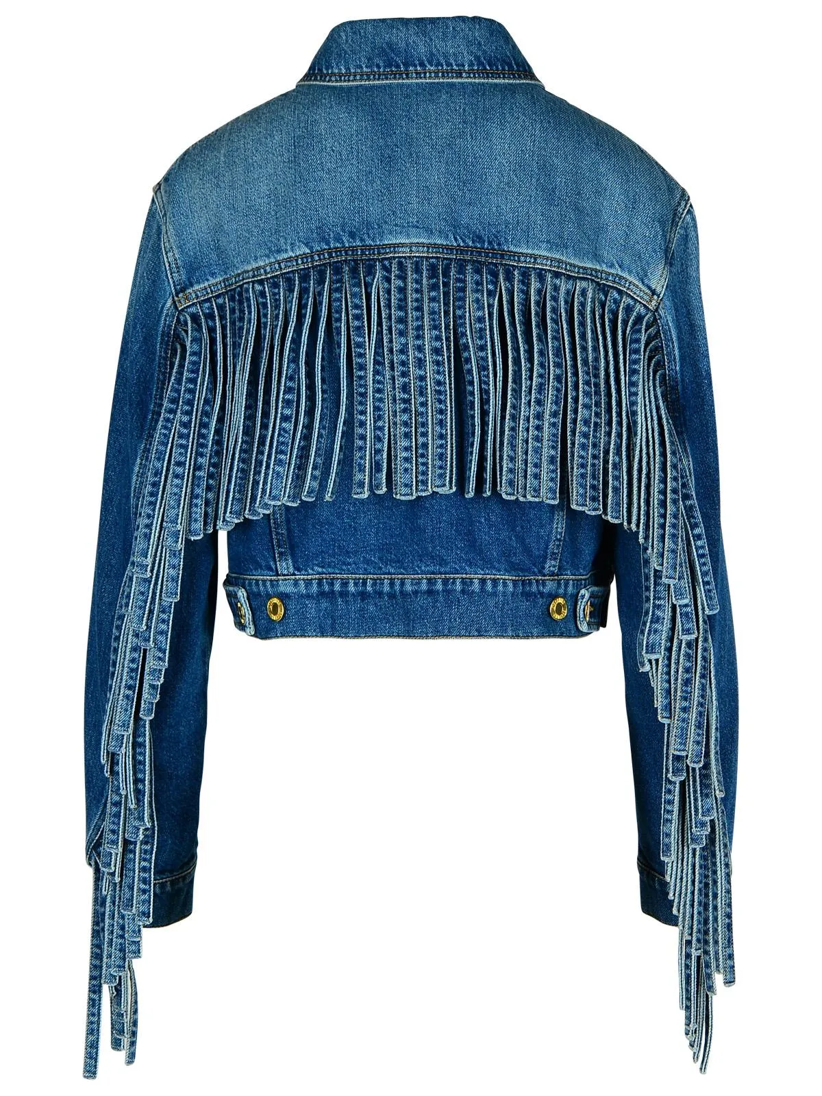 Giacca jeans di cotone blu Moschino