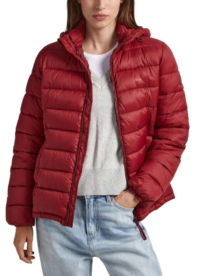 Giacca Pepe Jeans Maddie Short Rosso Donna