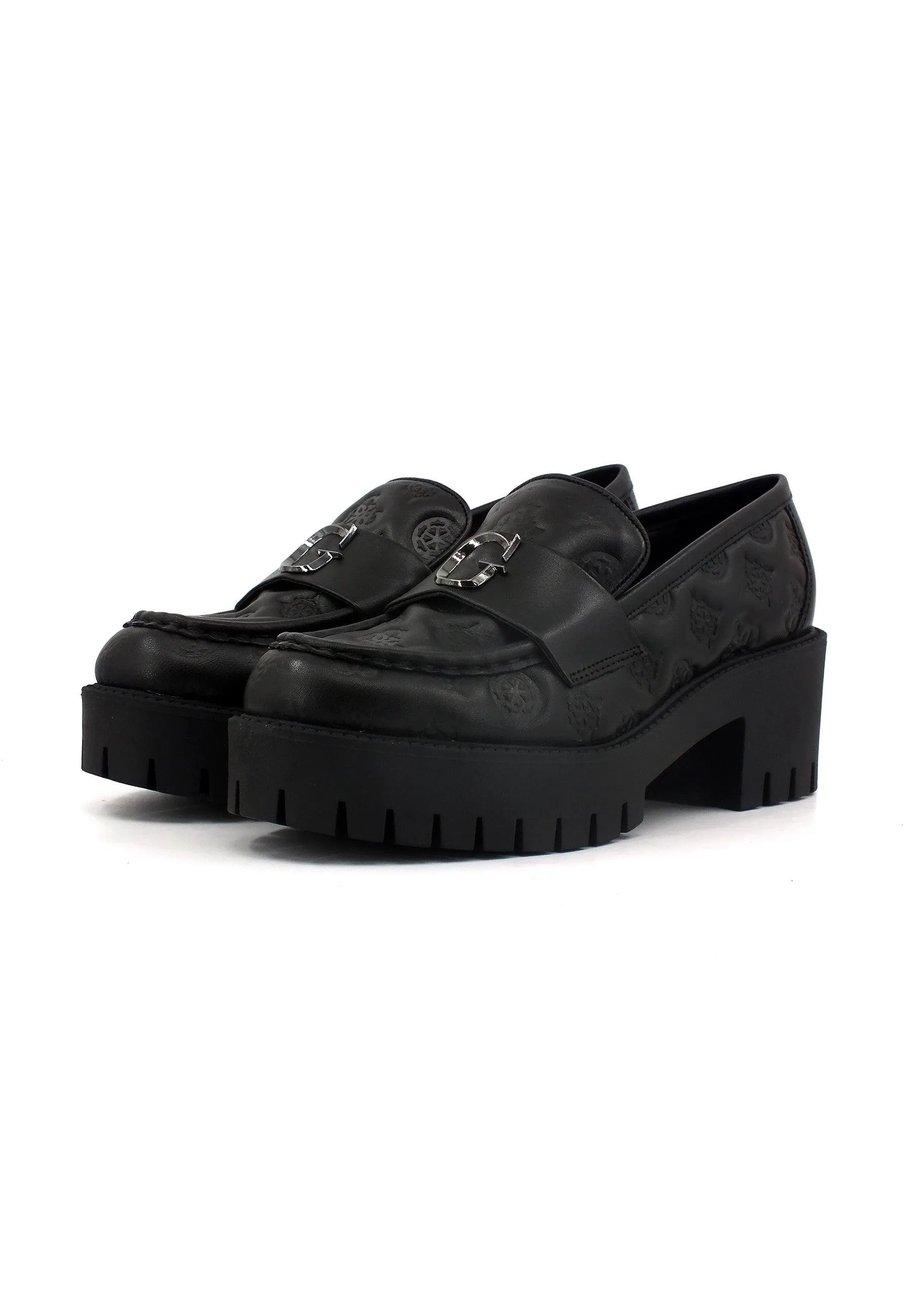 GUESS Mocassino Tacco Donna Black FL8WNYLEA14