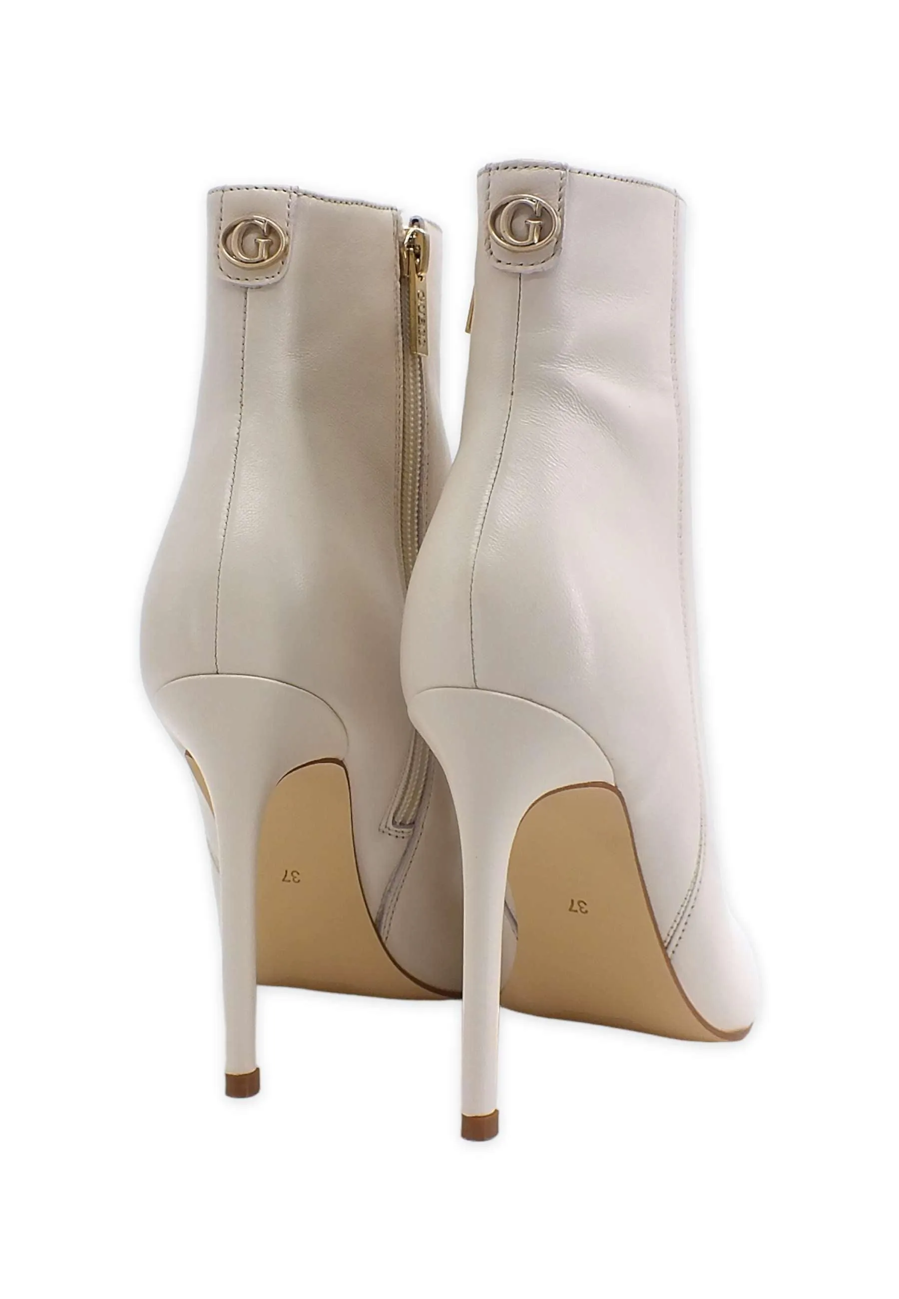 GUESS Stivaletto Tacco Spillo Donna Cream FL8RDILEA10