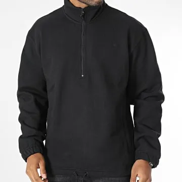 HZ Felpa girocollo con zip HK0311 Nero