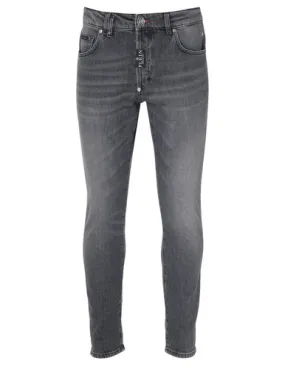 Jeans Skinny Philipp Plein in denim grigio scuro