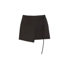 La Rando - Traful Mini Skirt - Poliestere - Nero - Gonna Artigianale - Pelle di Alta Qualità Luxury