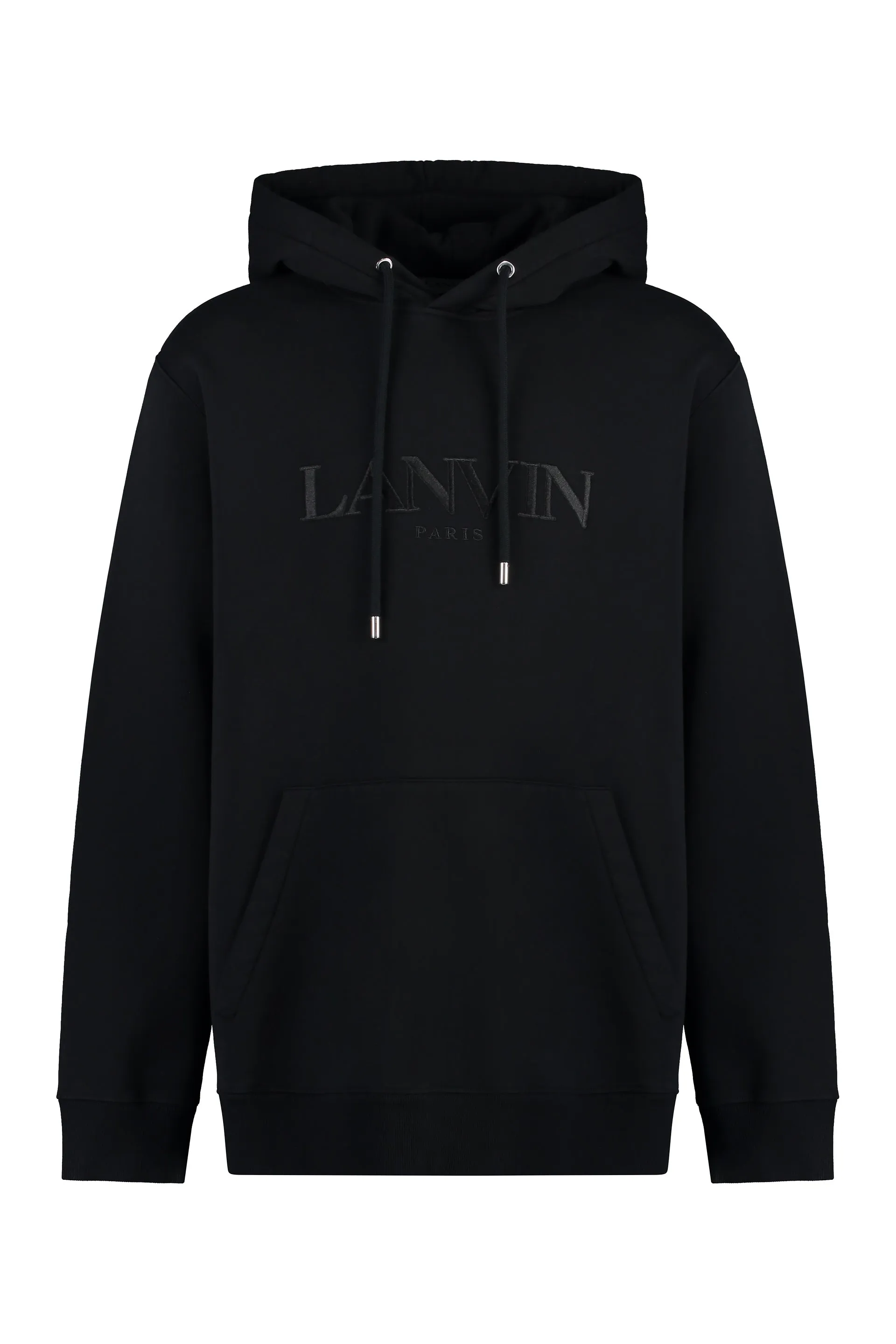 Lanvin Felpa in cotone con cappuccio e logo