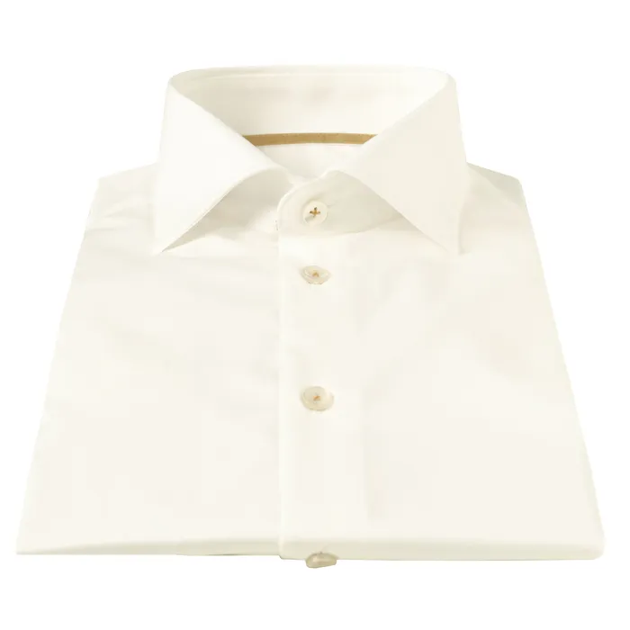 Ledub camicia slim fit Bianco antico Giallo medio