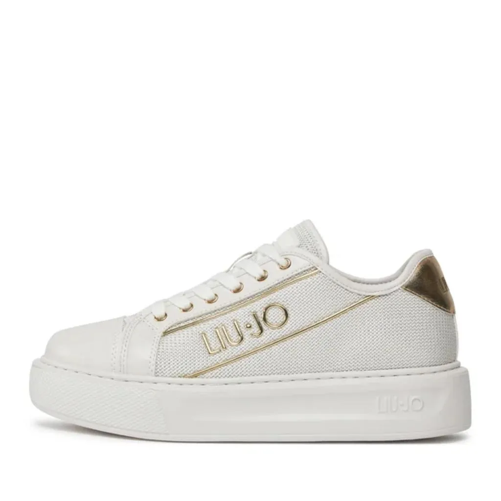 Liu Jo  ---------    ------------ KYLIE 26 - SNEAKER MESH/CALF LEATHER OFF WHITE BA4033TX09101065 sneaker donna bianco PE24
