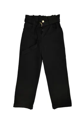 LULU  pantaloni neri modello caramella
