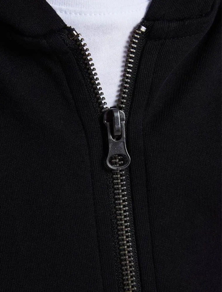 Maglia In Felpa Aperta Jack & Jones - Black
