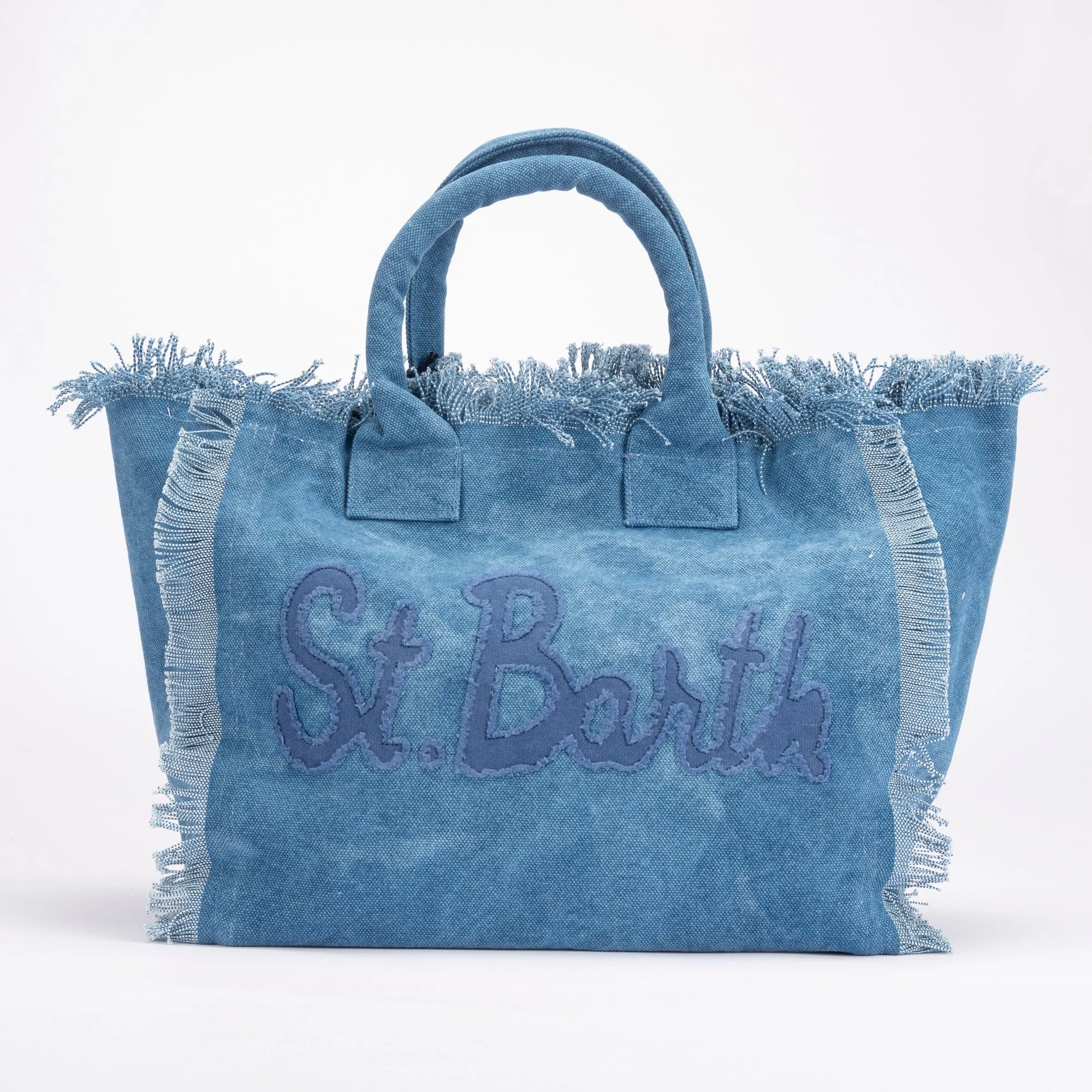 Mc2 Saint Barth borsa vanity patch blu