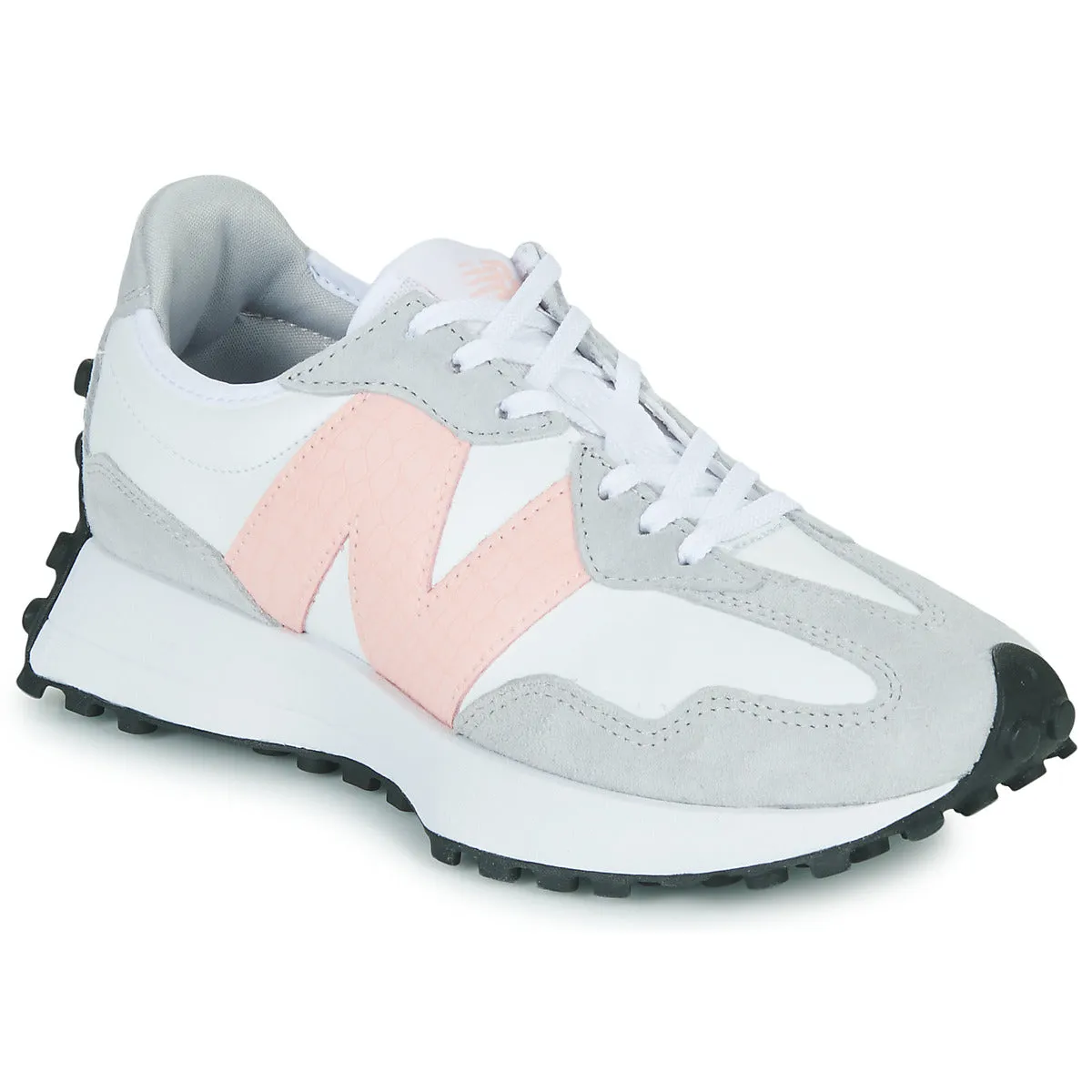 New Balance 327 Bianco Pelle Rosa