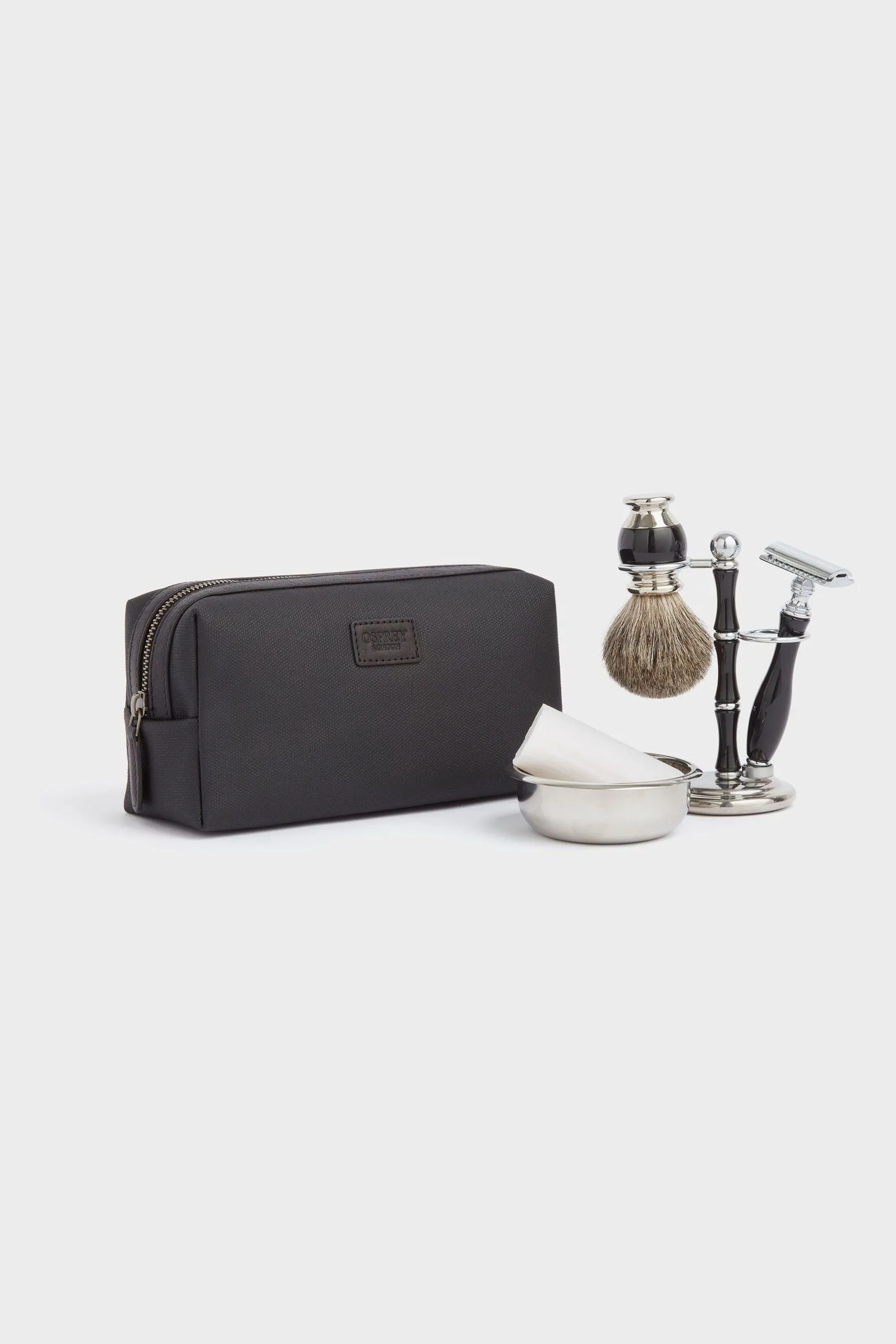 OSPREY LONDON - Grantham - Trousse in pelle e tela cerata