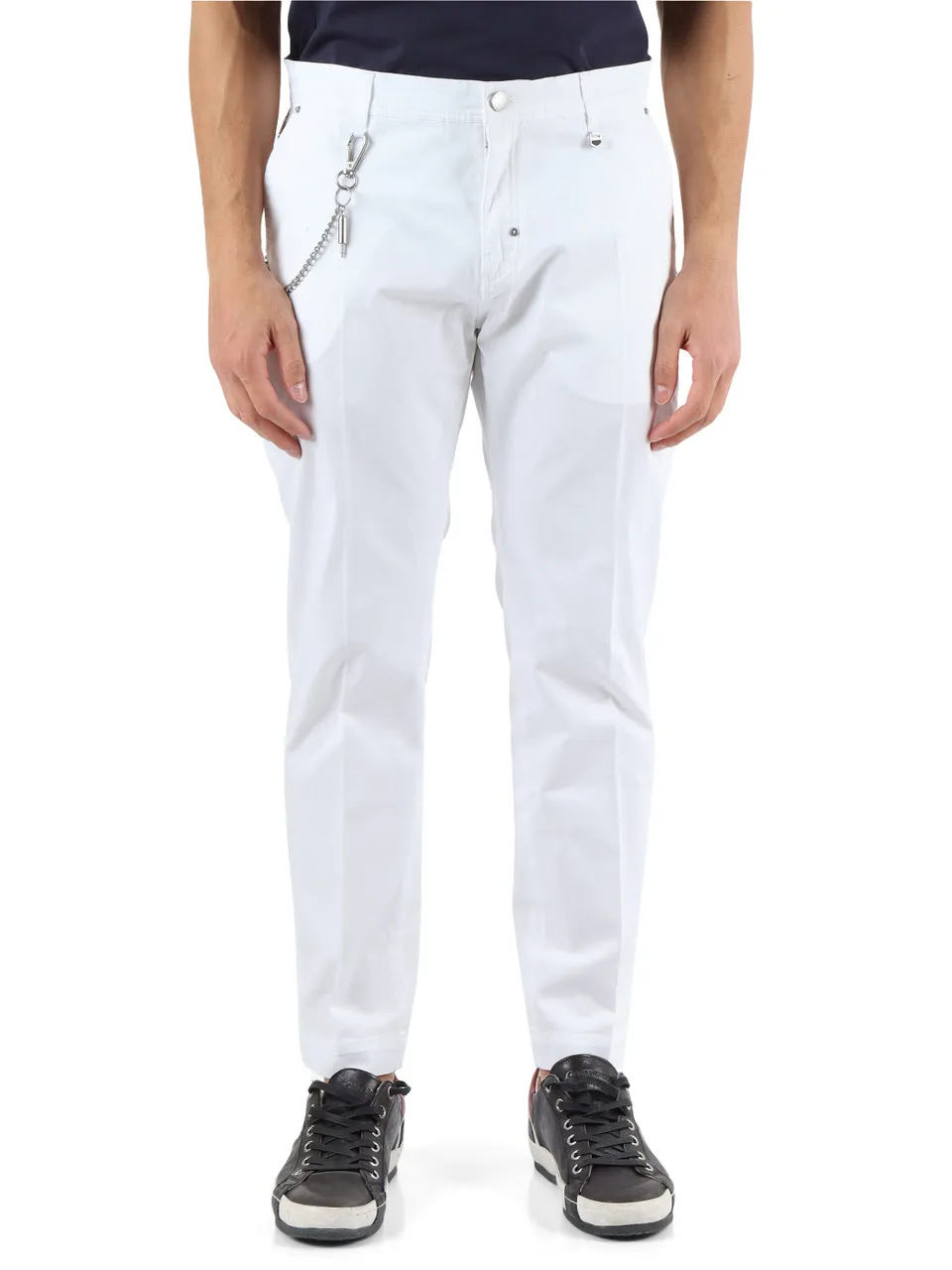 Pantalone in cotone stretch OLIVER Slim Ankle