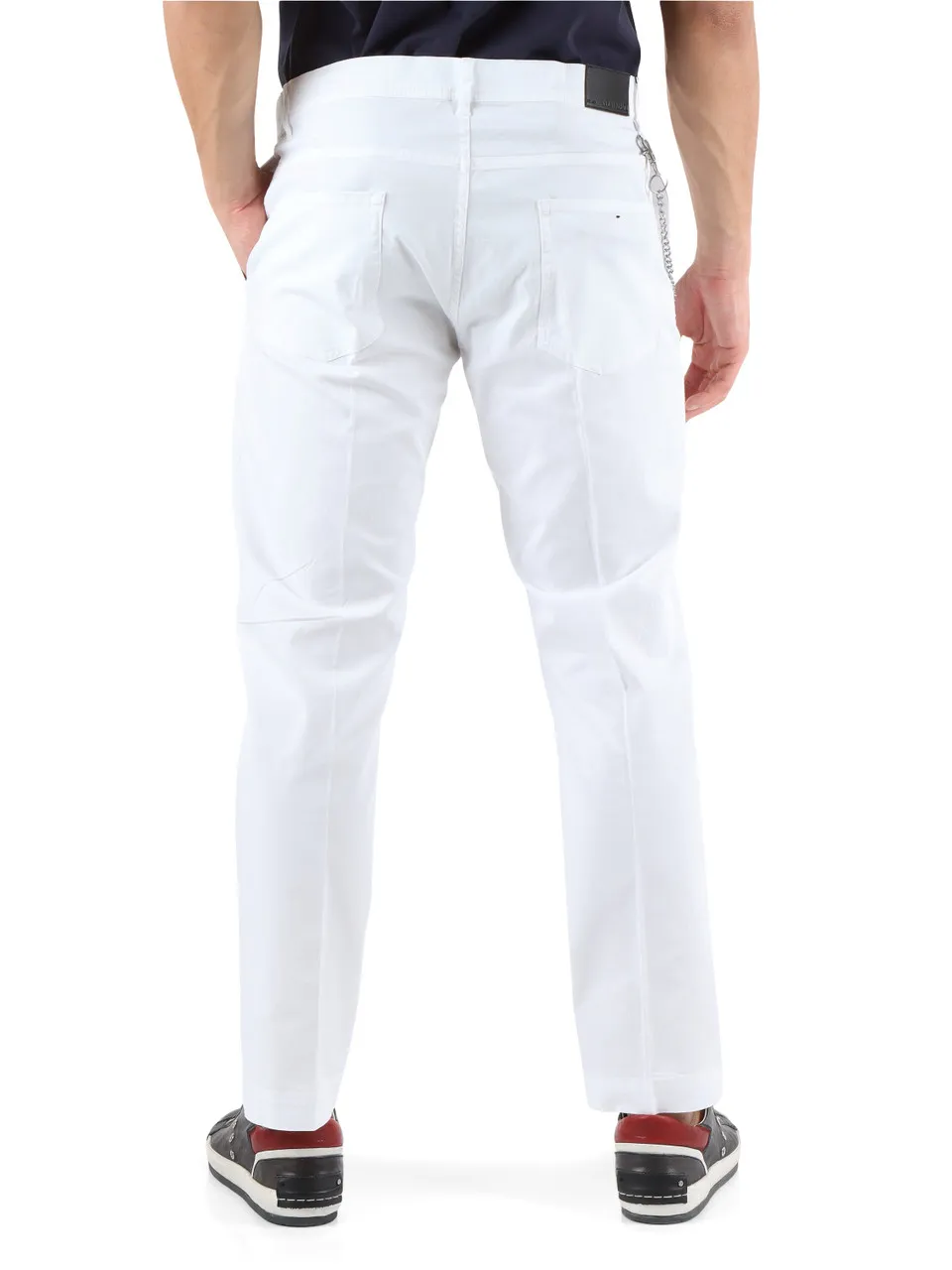 Pantalone in cotone stretch OLIVER Slim Ankle