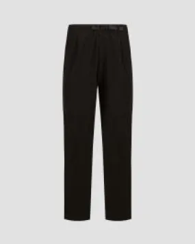 Pantaloni neri da uomo Goldwin One Tuck Tapered Stretch Pants