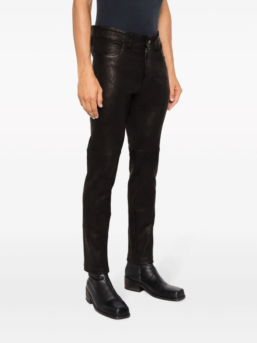 Pantaloni skinny in nero - uomo