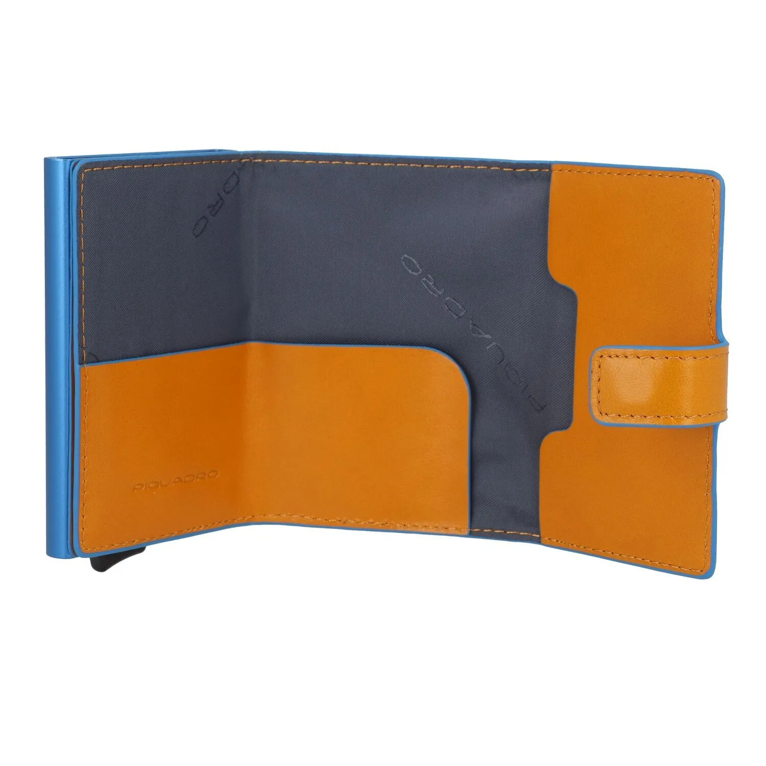 Piquadro Black Square Custodia per carta di credito Protezione RFID Pelle 10 cm