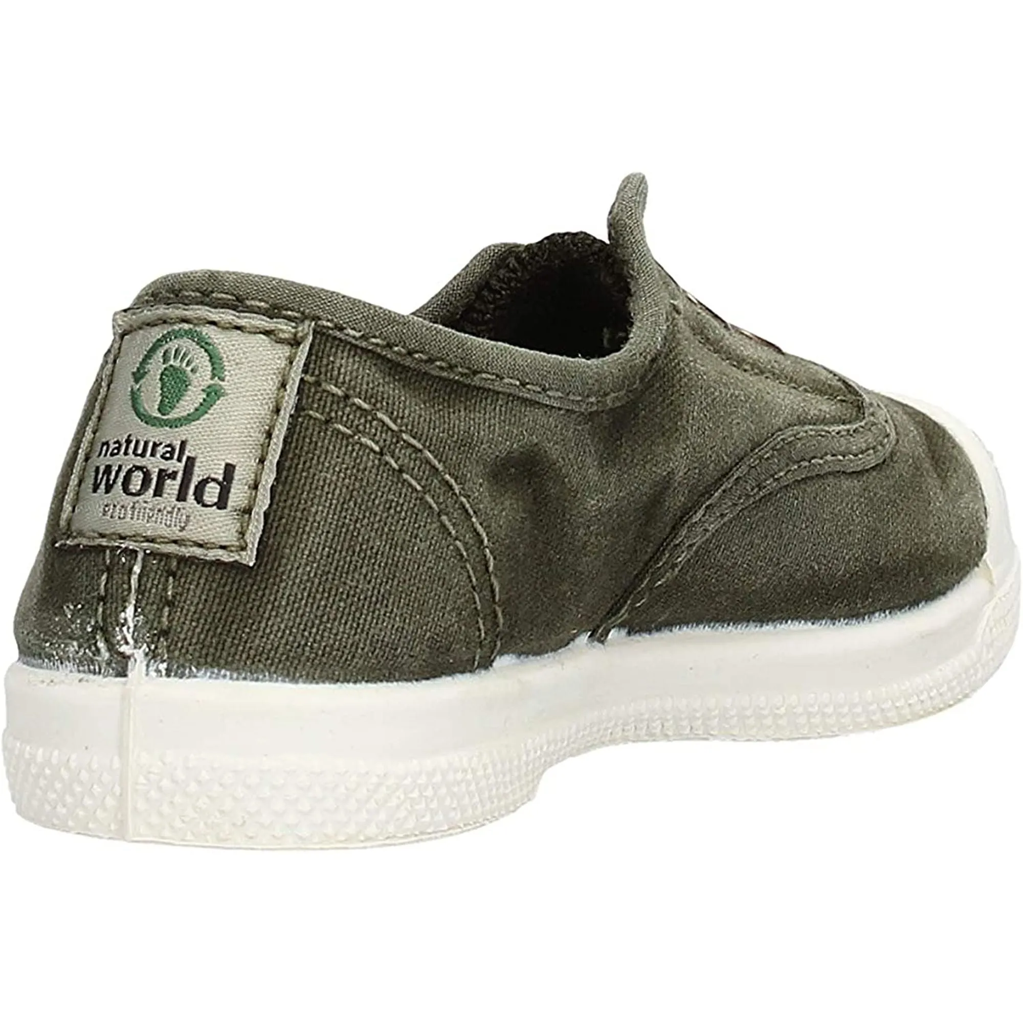 Scarpe in Tela NATURAL WORLD Bambino ingles elastico enzimatico Verde