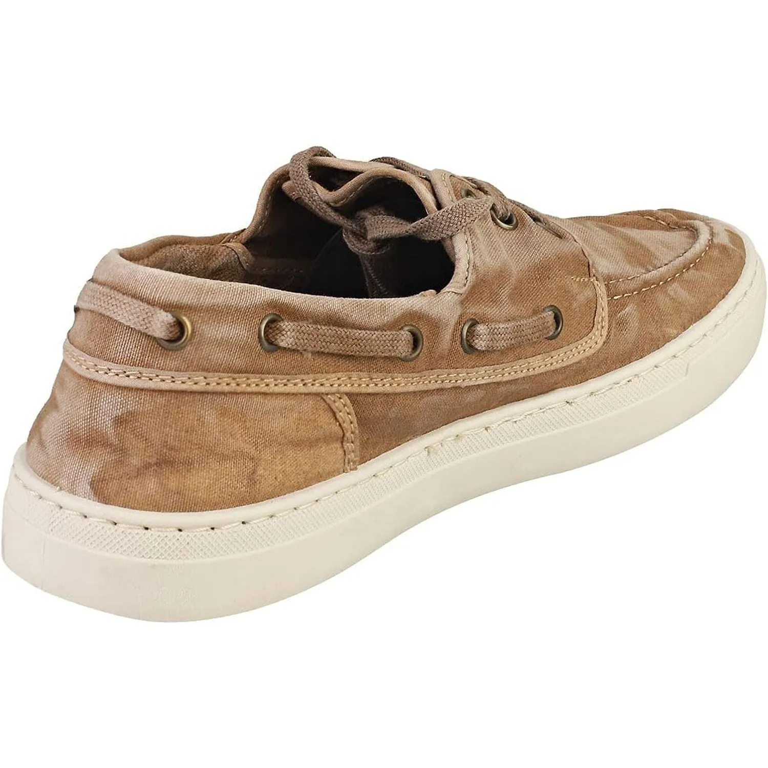 Scarpe in Tela NATURAL WORLD Uomo nautico enzimatico Beige