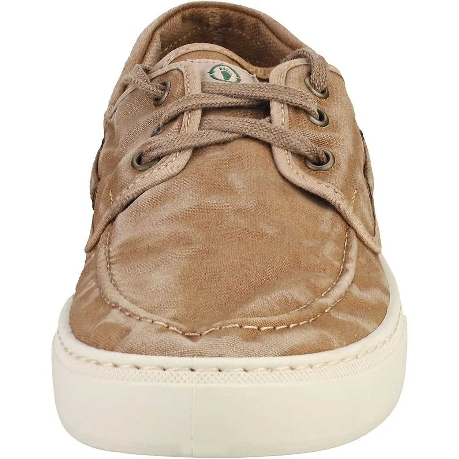 Scarpe in Tela NATURAL WORLD Uomo nautico enzimatico Beige