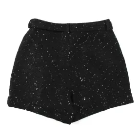 Shorts Neri Con Paillettes Bambina E Teen