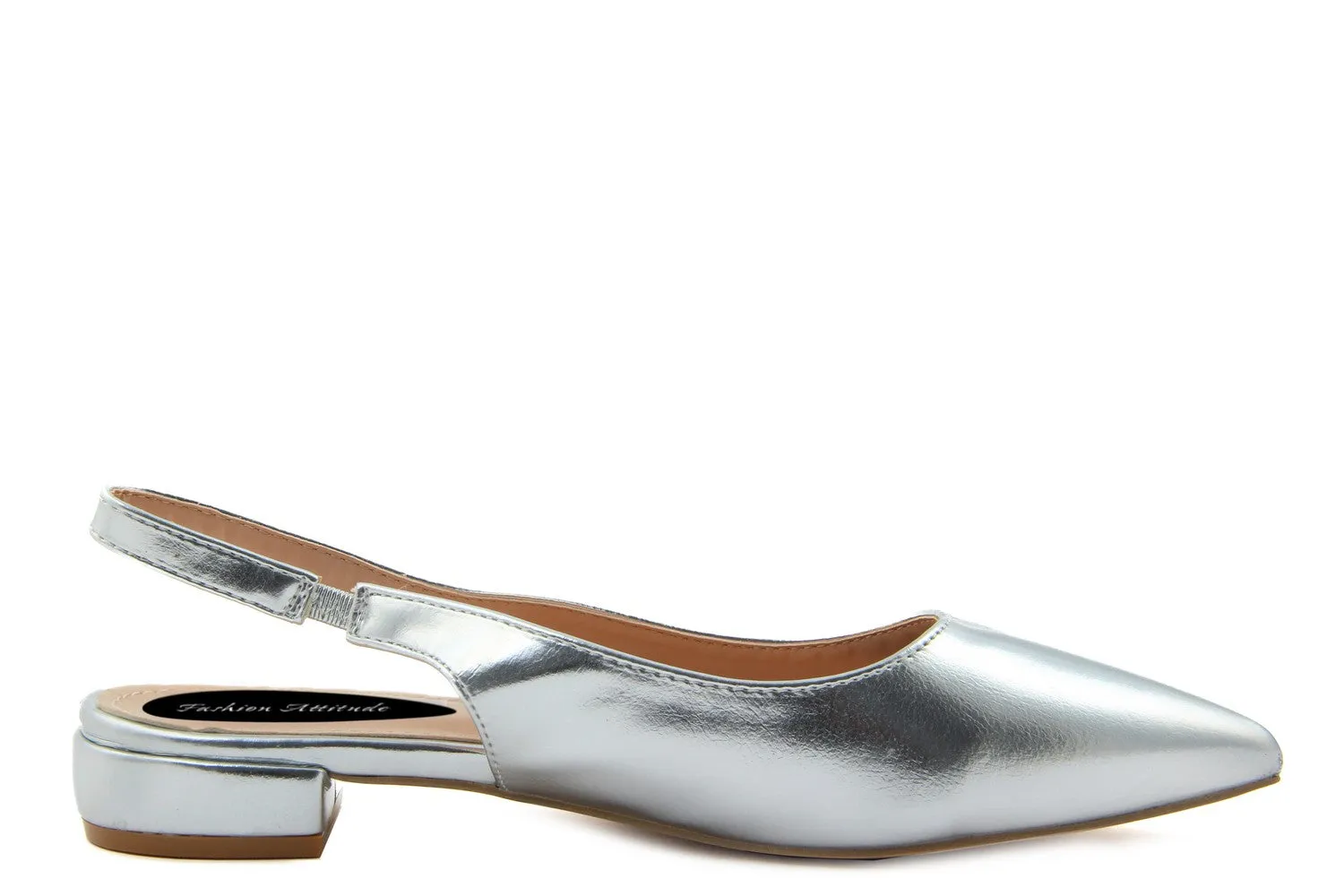 Slingback Donna colore Argentato