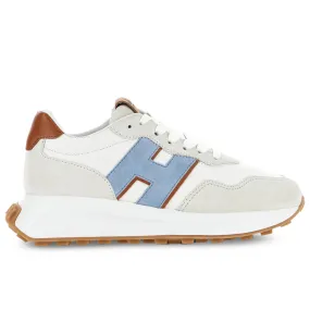 Sneaker da donna Hogan H641 bianca e azzurra