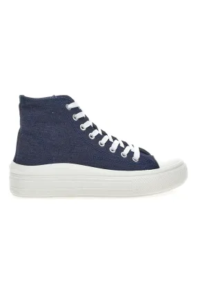 Sneakers alte in tela W Max 2109 Denim