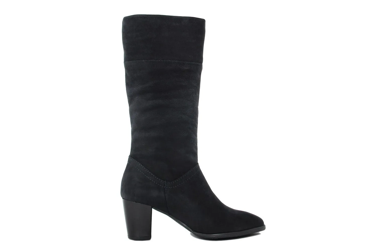 Stivale con tacco Donna in Pelle Blu